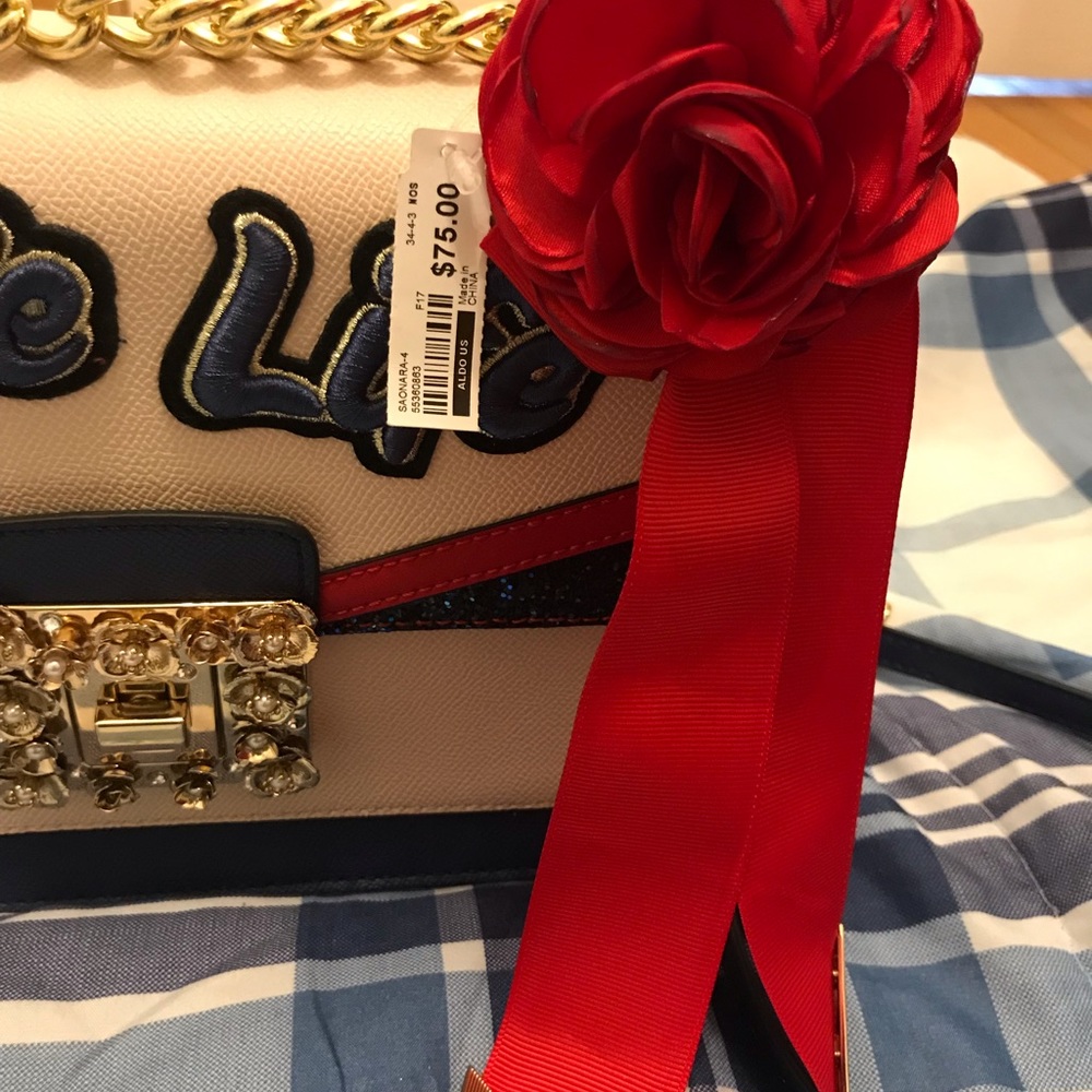 BRAND NEW ALDO SONARA LOVE LIFE CROSSBODY BAG - Picture 4 of 7